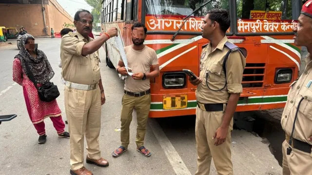 मनमानी से नहीं आते बाज, रोडवेज चालकों पर हुई कार्रवाई; आगरा में हाईवे पर ट्रैफिक जाम करने वाली 66 बसों का चालान